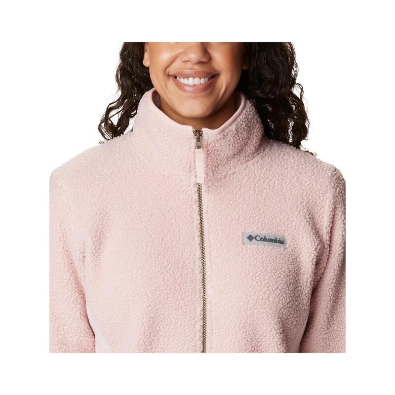 Fleecepullover Panorama Full Zip Damen - rosa