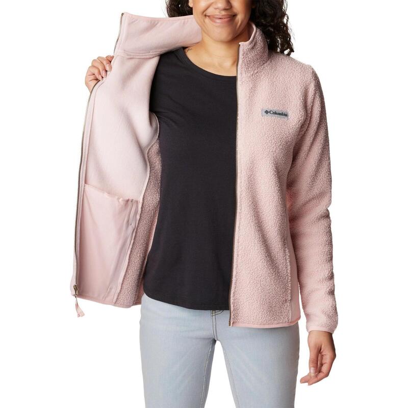 Fleecepullover Panorama Full Zip Damen - rosa