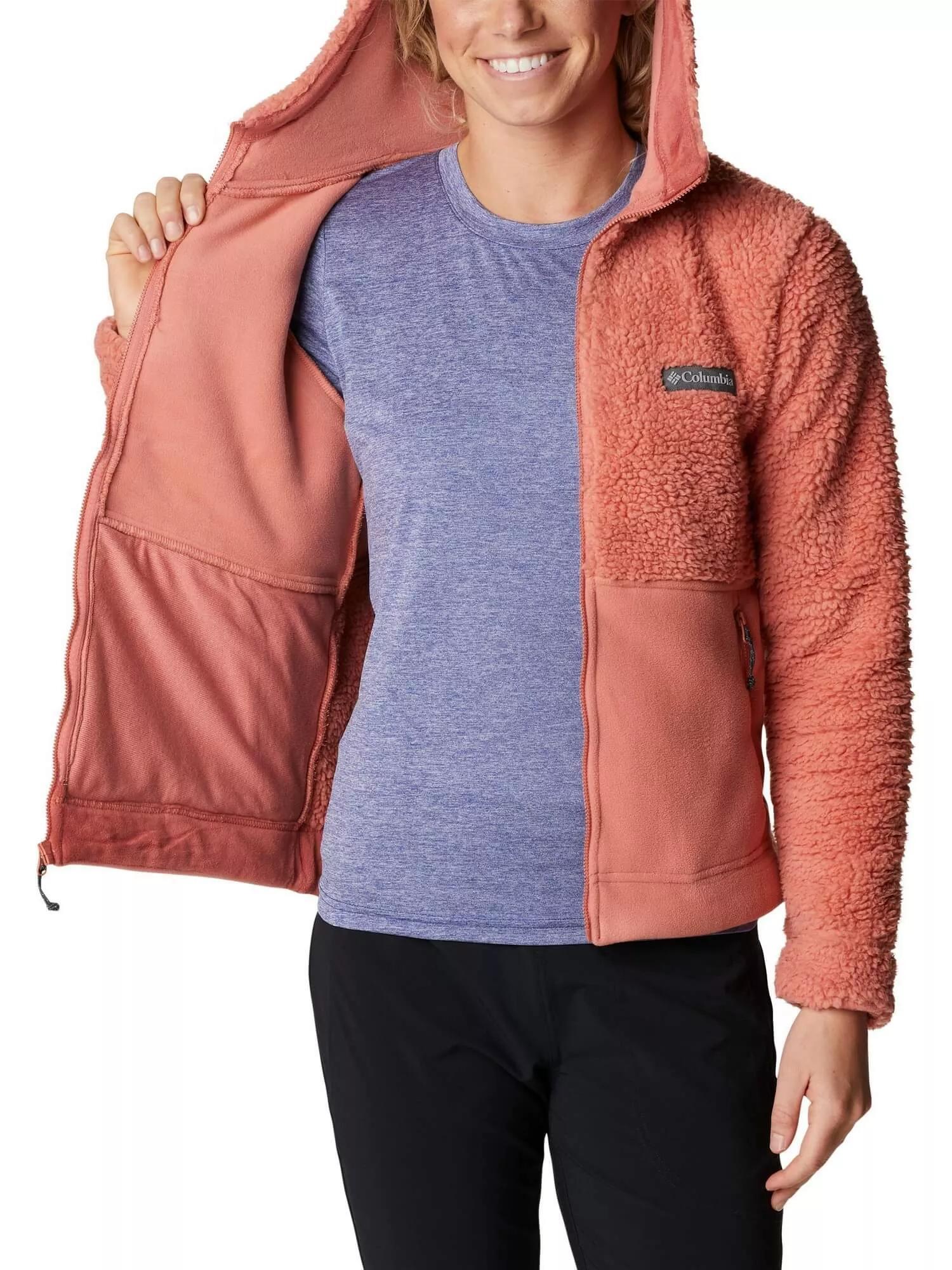 Damska kurtka Columbia Winter Pass Sherpa Hooded z kapturem i zamkiem błyskawicz 4/5