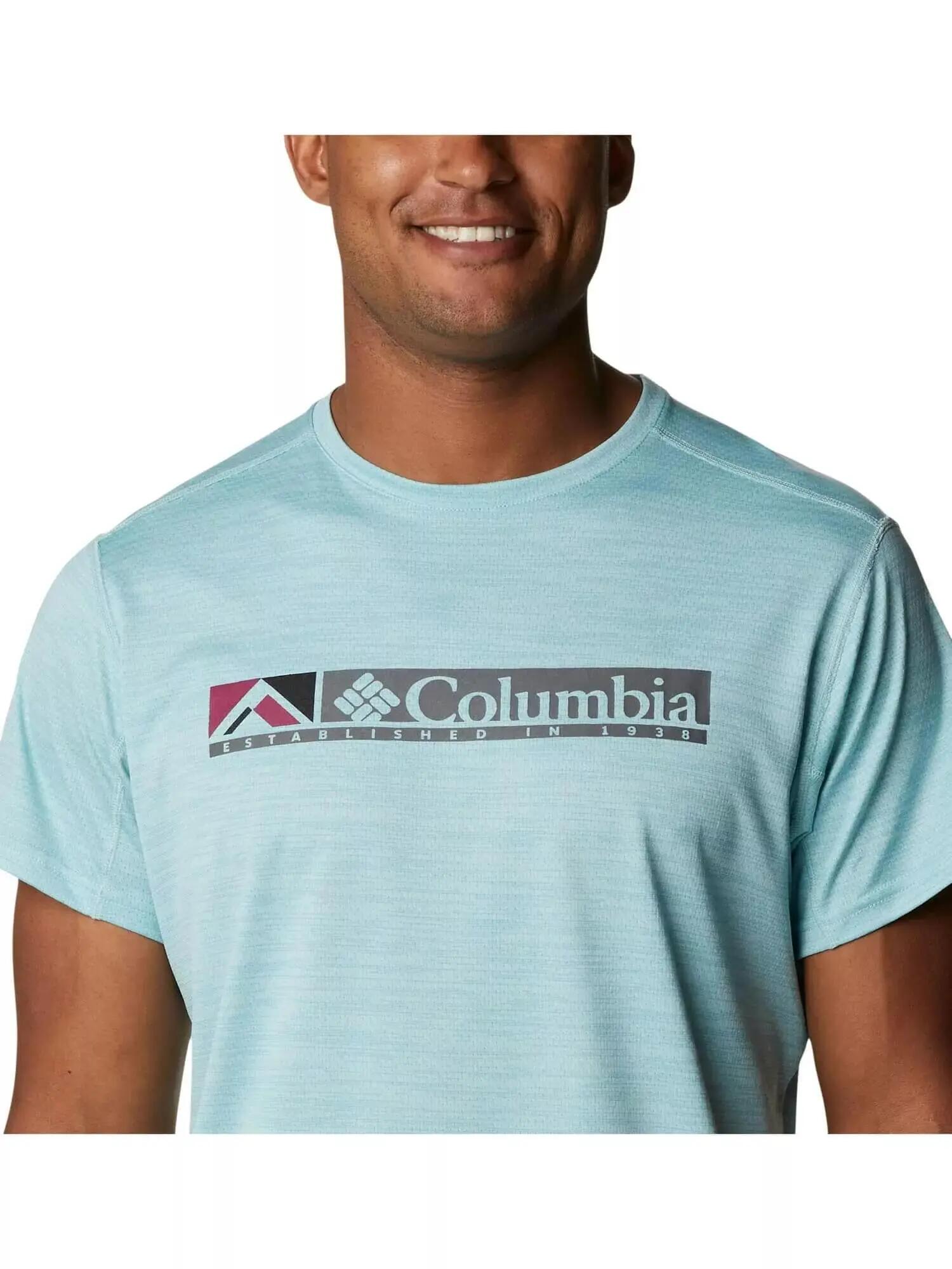 Tricou COLUMBIA Alpine Chill Zero Graphic Short Sleeve, Verde, Barbati 4/5