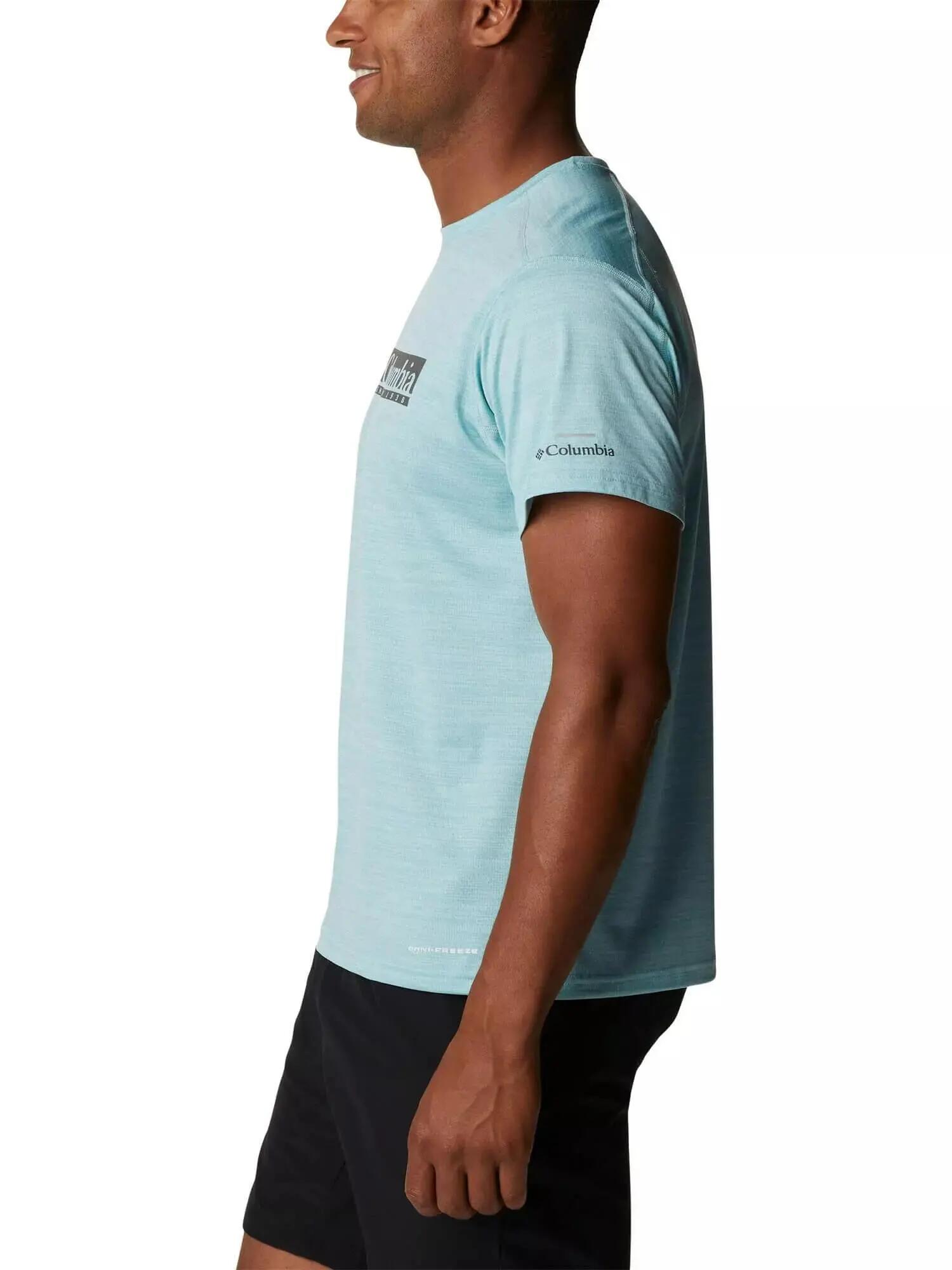 Tricou COLUMBIA Alpine Chill Zero Graphic Short Sleeve, Verde, Barbati 3/5