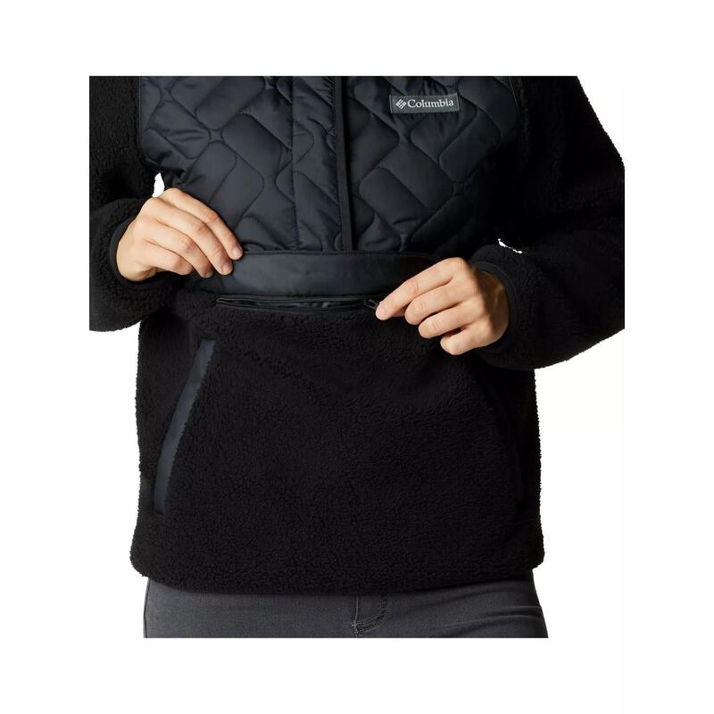 Kurtka uliczna Sweet View Fleece Hooded Pullover - czarna