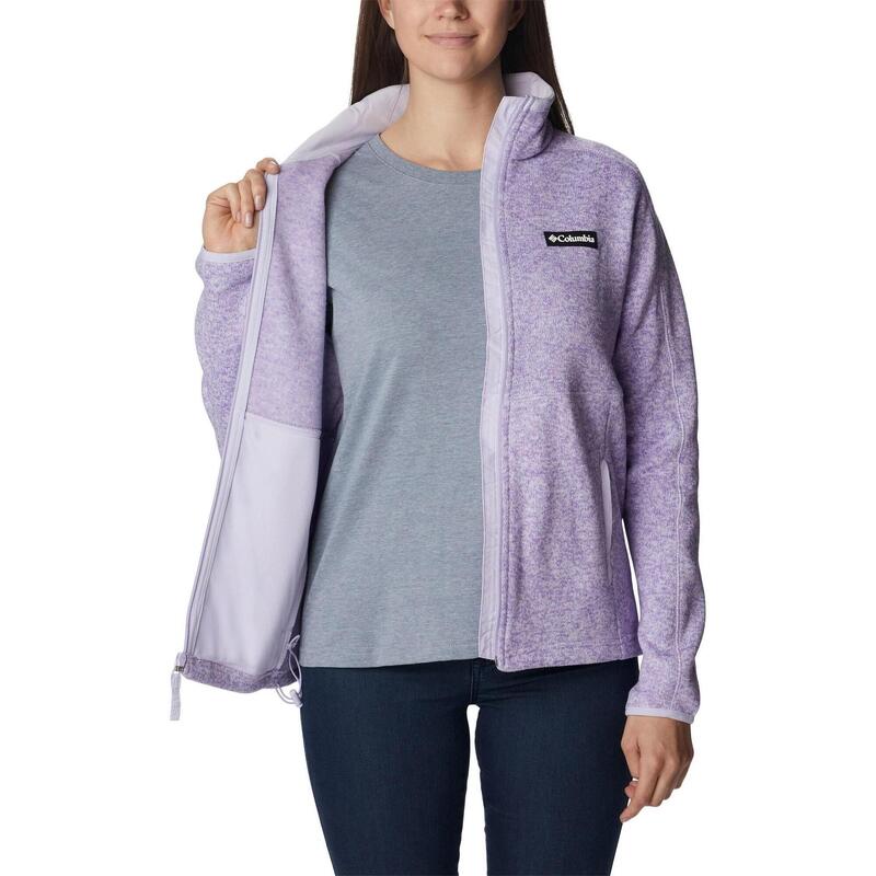 Bluza polarowa W Sweater Weather Full Zip - fioletowa