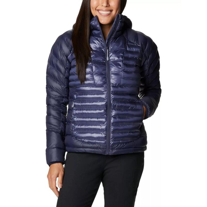 Wintermantel Labyrinth Loop Hooded Jacket Damen - blau