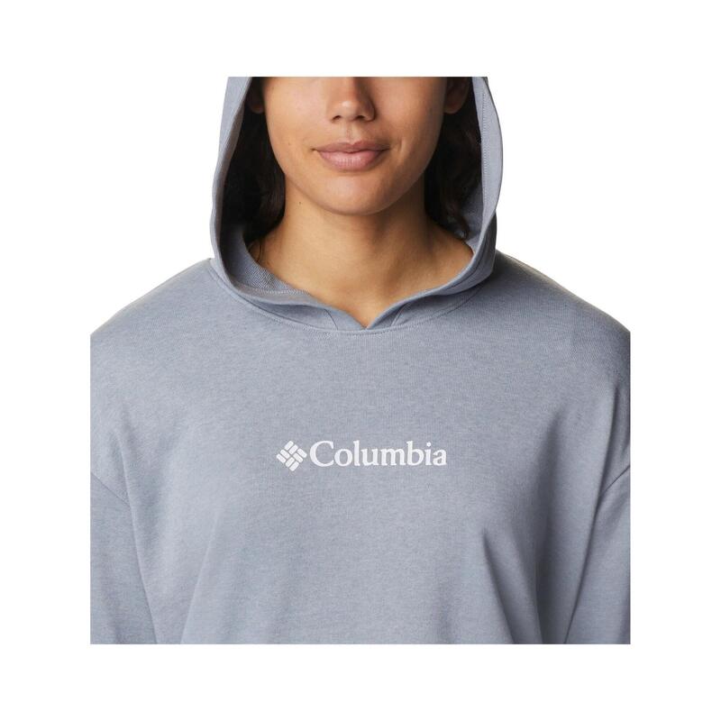 Kapuzenpullover Columbia Logo III French Terry Hoodie Damen - grau