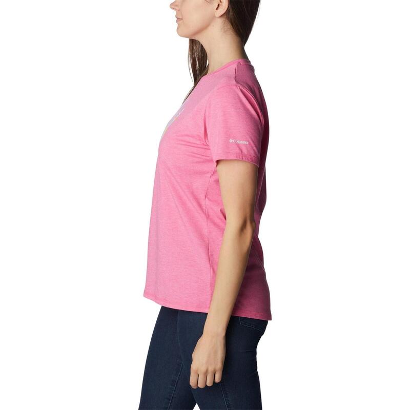 Koszulka sportowa z krótkim rękawem Sun Trek Ss Graphic Tee - magenta