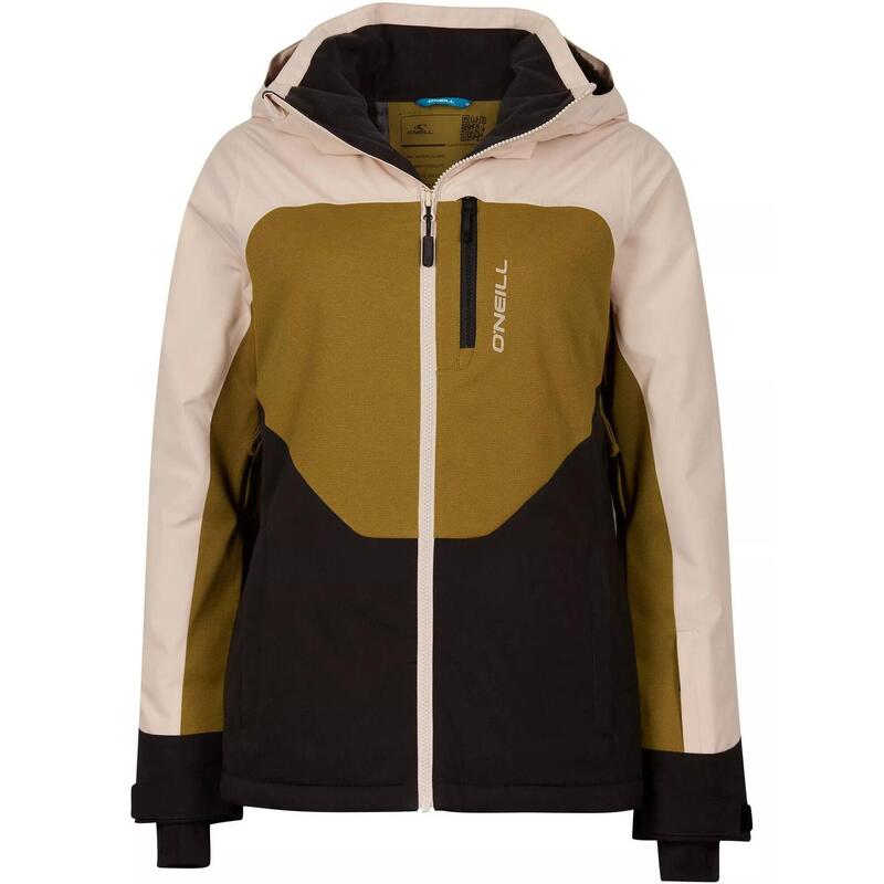 O'NEILL O'neill Manteaux DIAMOND JACKET  Femmes Peach Whip Colour Block