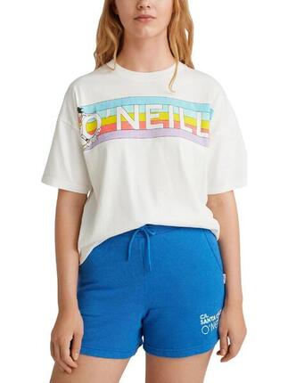 O'NEILL O'neill T-Shirts CONNECTIVE GRAPHIC LONG TSHIRT Femmes Snow white