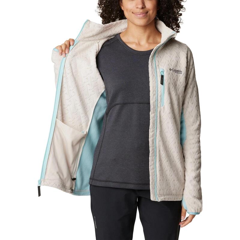 Fleecepullover Titan Pass 3.0 Full Zip Fleece Damen - sand