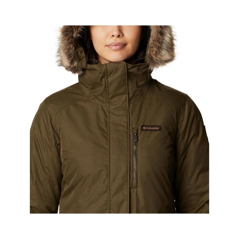 Wintermantel Suttle Mountain Long Insulated Jacket Damen - grün