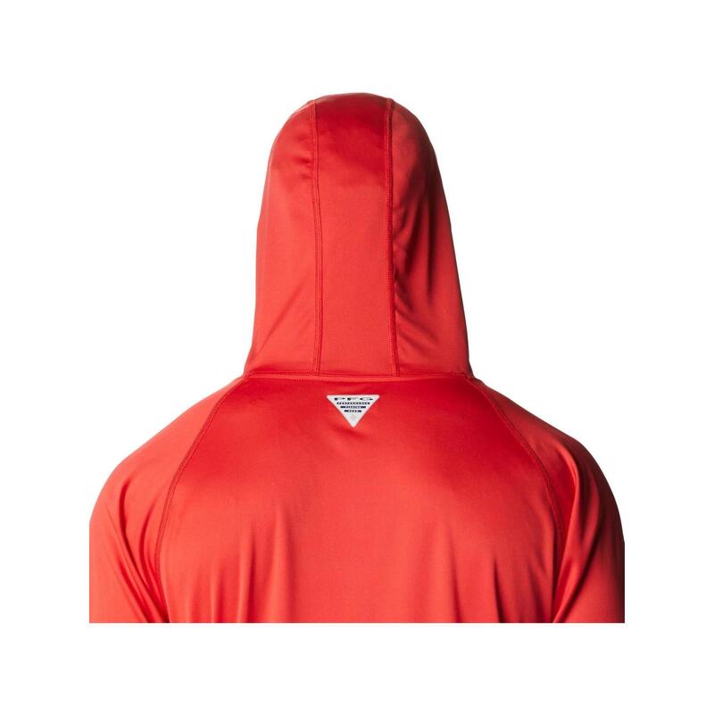 Koszulka sportowa z długim rękawem Terminal Tackle Hoodie - czerwona