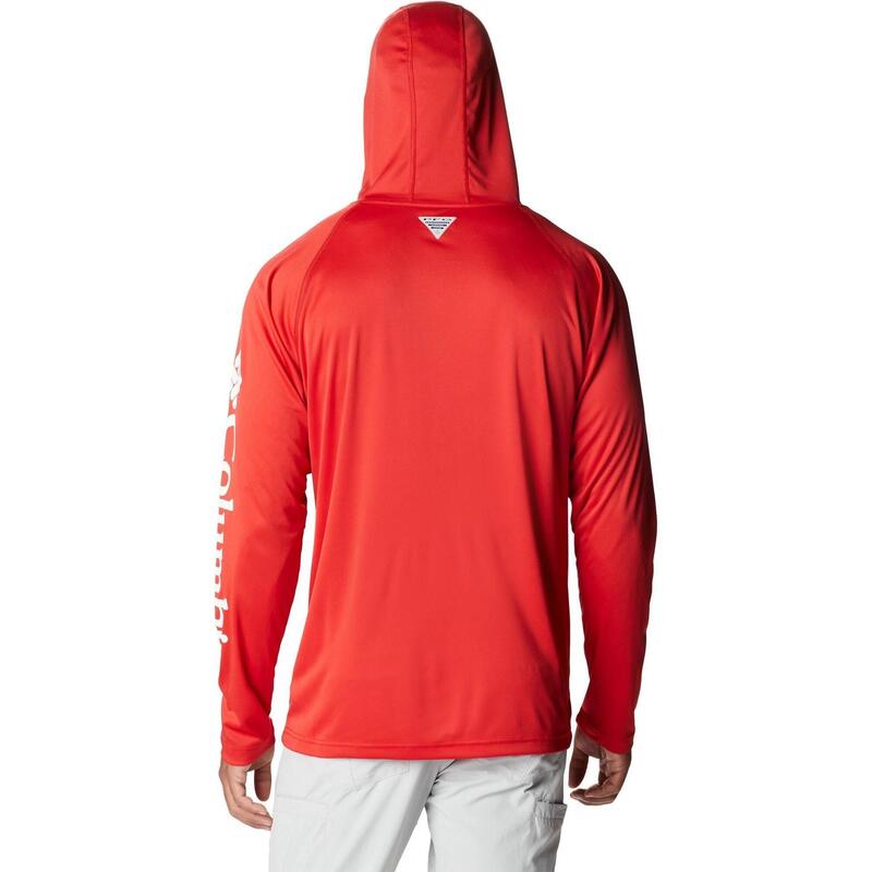Koszulka sportowa z długim rękawem Terminal Tackle Hoodie - czerwona