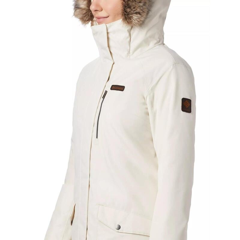 Wintermantel Suttle Mountain Long Insulated Jacket Damen - sand