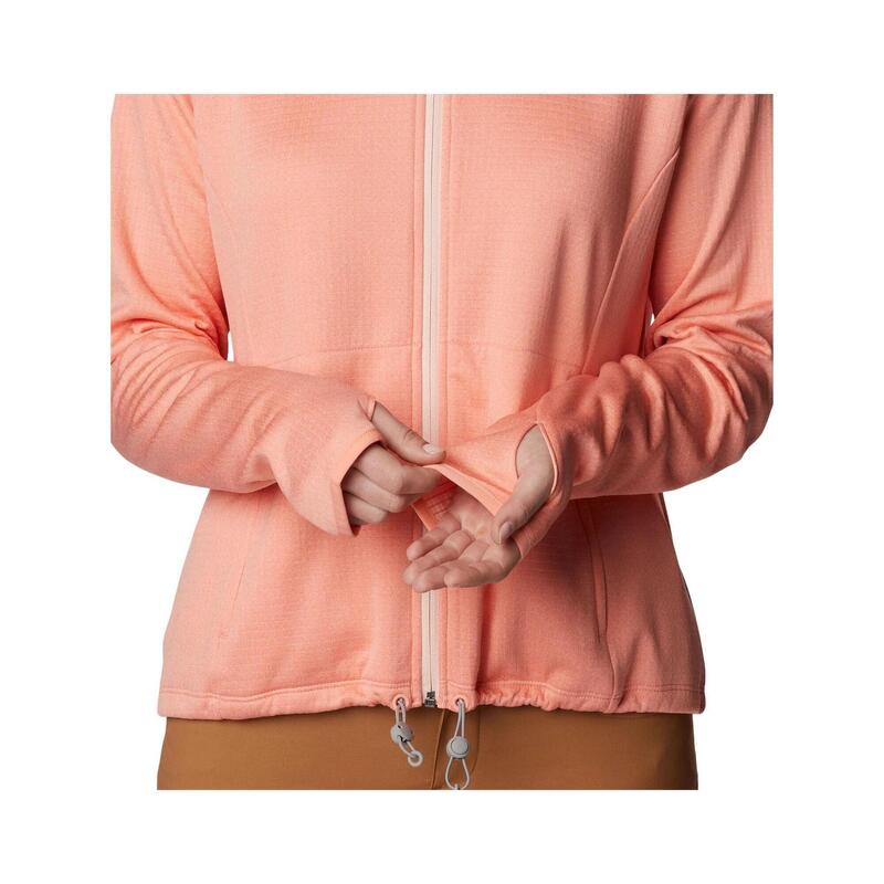 Bluza z kapturem Boundless Trek Grid Fleece - różowy