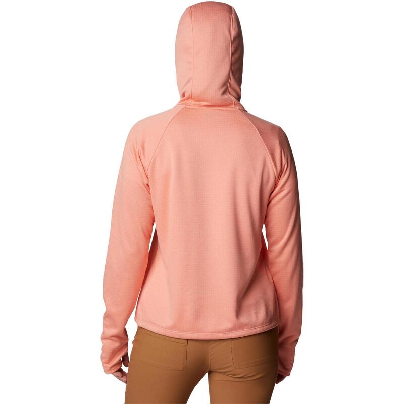 Bluza z kapturem Boundless Trek Grid Fleece - różowy