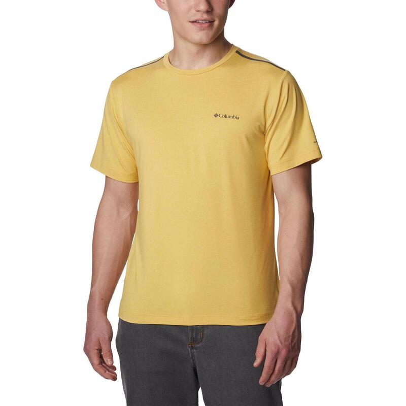 Koszulka sportowa z krótkim rękawem Tech Trail Crew Neck - żółta