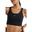 Sport-BH Yoga Sports Top Damen - Schwarz