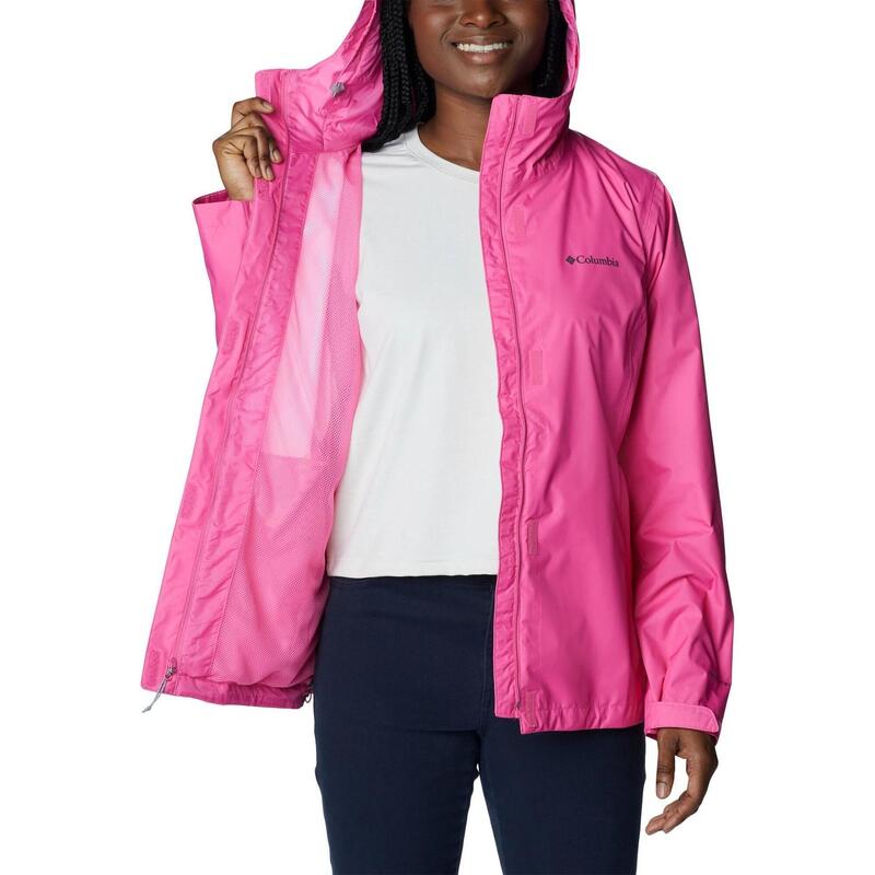 Regenmantel Arcadia II Jacket Damen - magenta