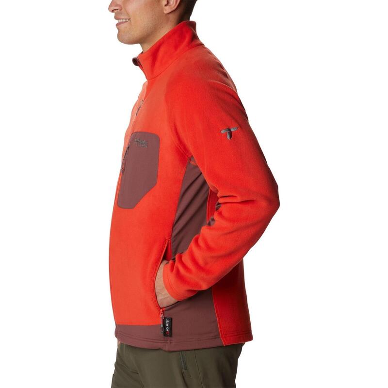 Polarowy sweter Titan Pass 2.0 II Fleece - pomarańczowy