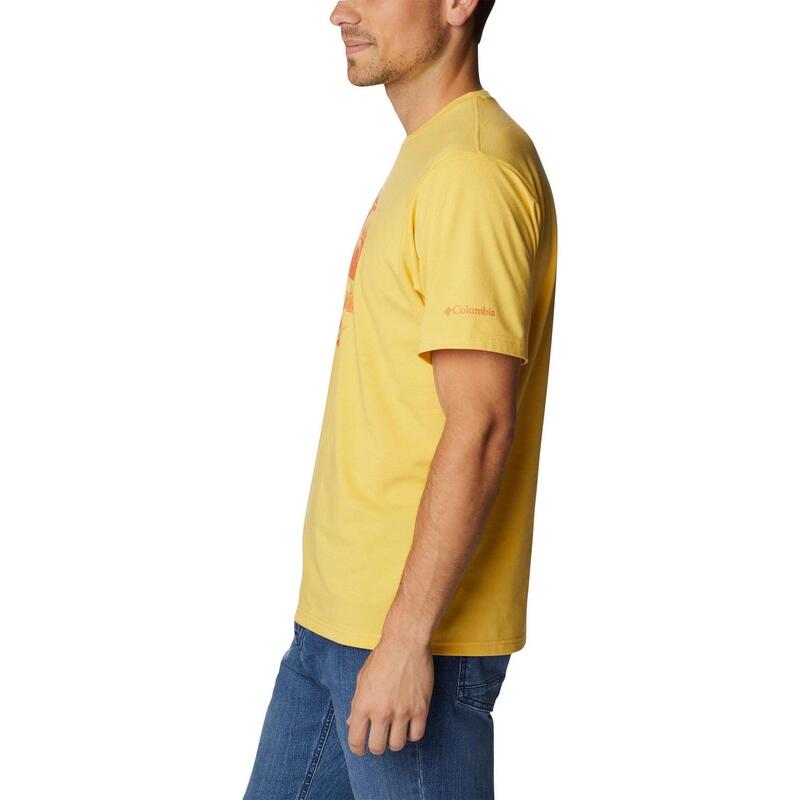 Kurzarm-Sportshirt Men'S Sun Trek Short Sleeve Graphic Tee Herren - gelb