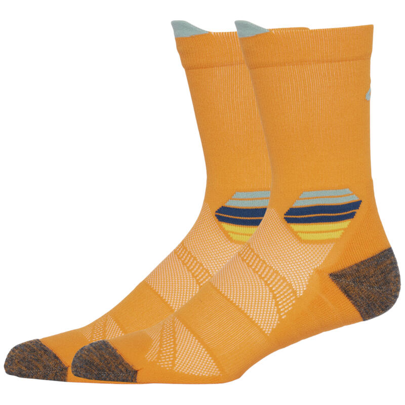Uniszex zokni, ASICS Fujitrail Run Crew Sock, sárga
