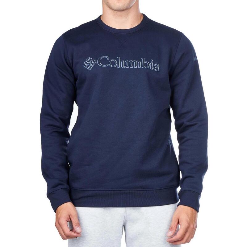 M Columbia Logo Fleece Crew bluza - niebieski