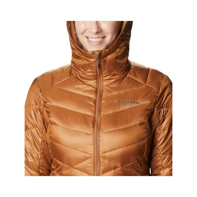 Kurtka zimowa Joy Peak Hooded Jacket - brązowy
