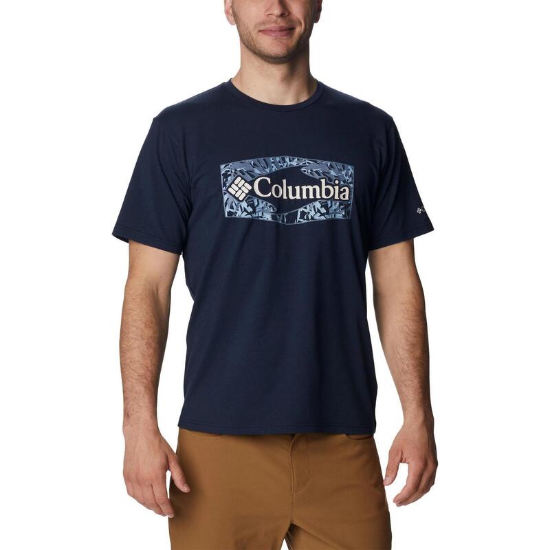 Męska koszulka sportowa z krótkim rękawem Sun Trek Graphic Tee - niebieski