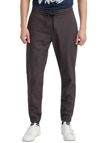 Chino-Hose Woven Chino Jogger Herren - grau