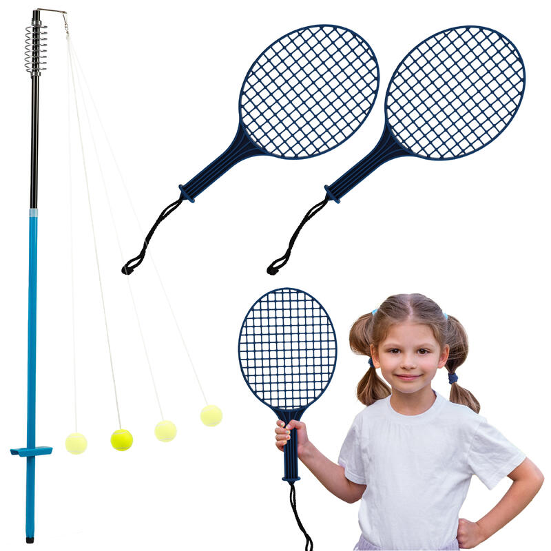 Zestaw do speedballa, 2 rakiety + słupek + piłka na lince, tenis Neo-Sport