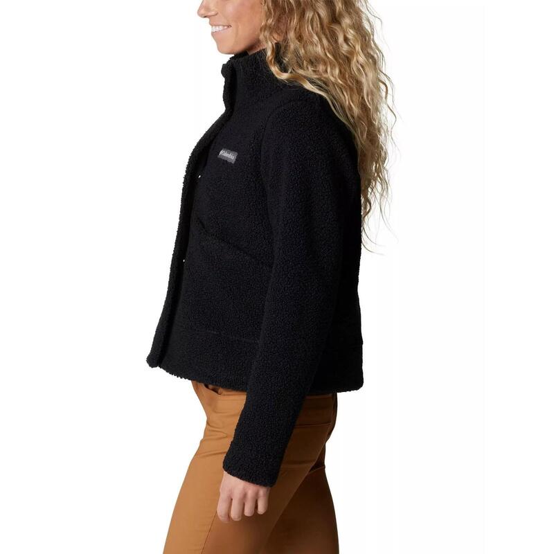 Kurtka uliczna Panorama Snap Fleece Jacket - czarna