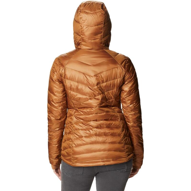 Kurtka zimowa Joy Peak Hooded Jacket - brązowy
