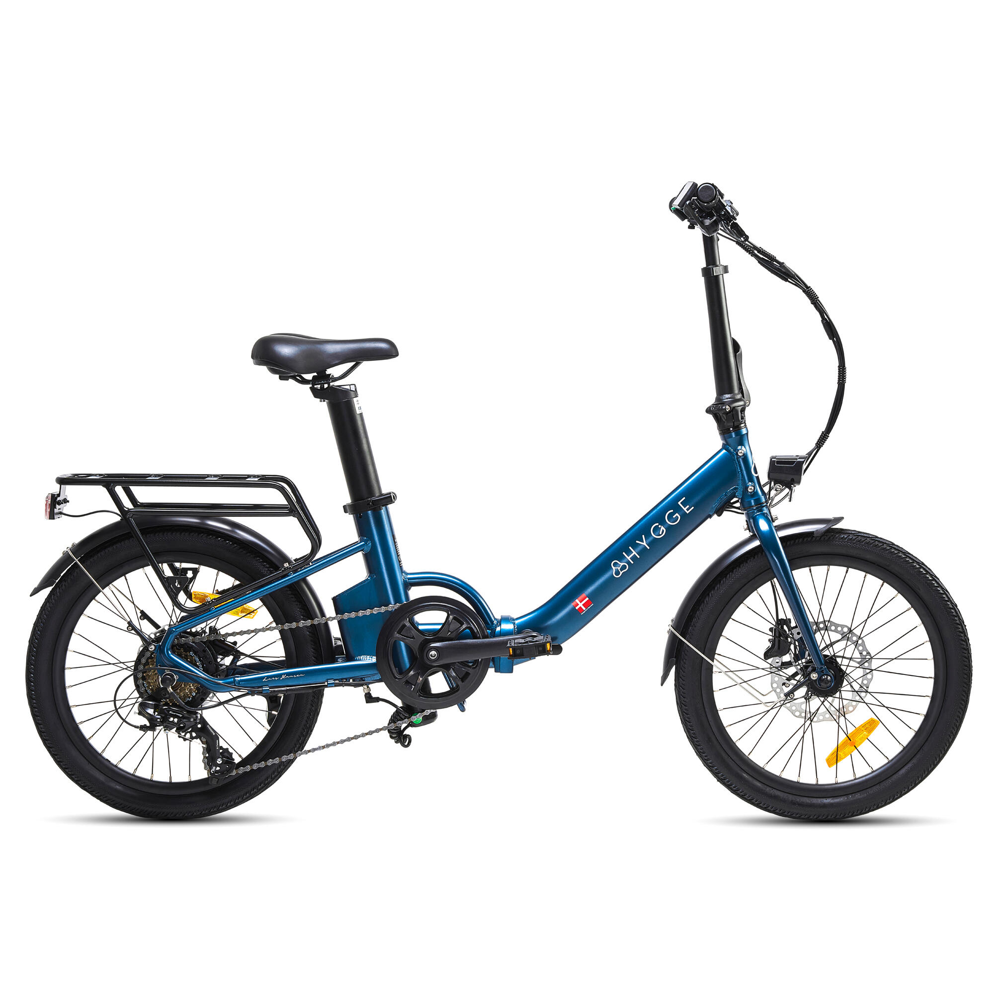 Hygge Virum Step 2024 Folding Electric Bike Lightweight E-Bike | Sapphire Blue 1/8