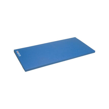Turnmatte Super, 200x100x6 cm Turnmattenstoff Blau Mit Lederecken und