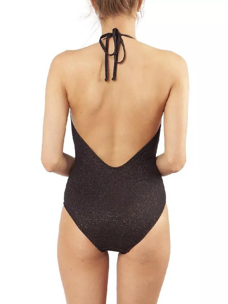 Bañador mujer Jarrah Halter Suit negro 2/4