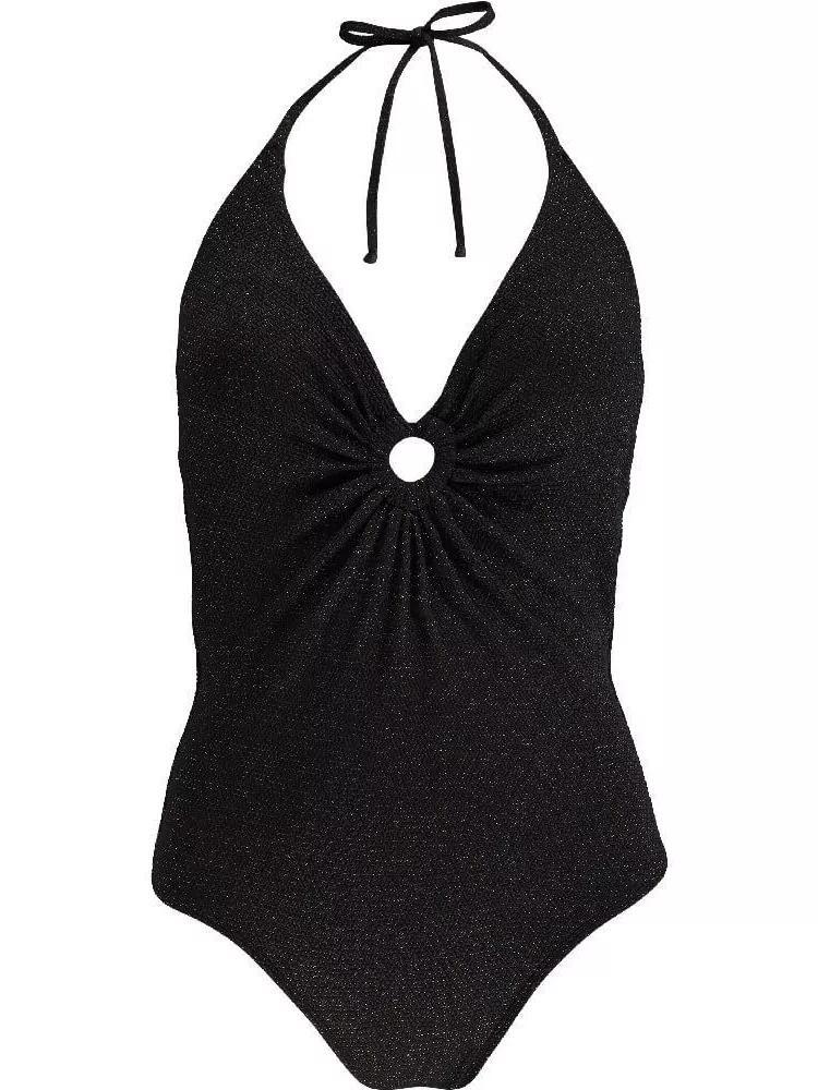Bañador mujer Jarrah Halter Suit negro 3/4