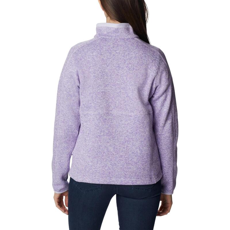 Fleecepullover W Sweater Weather Full Zip Damen - lila