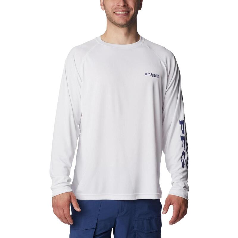 Langarm-Sportshirt Terminal Tackle LS Shirt Herren - weiß