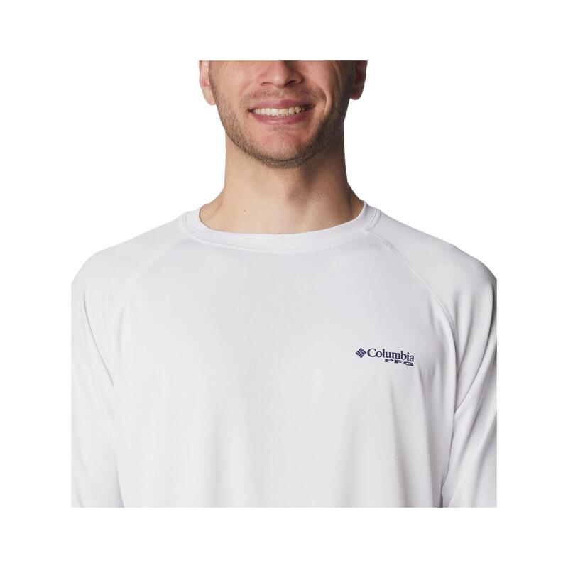 Langarm-Sportshirt Terminal Tackle LS Shirt Herren - weiß