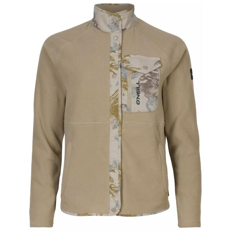 Bluza polarowa Utility Button Fleece - brązowa