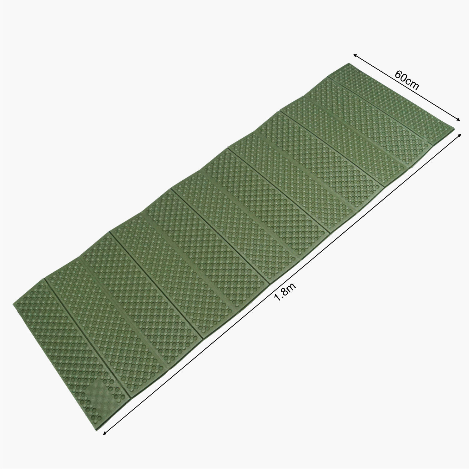 Lomo Folding Camping Mat Green Grey LOMO Decathlon