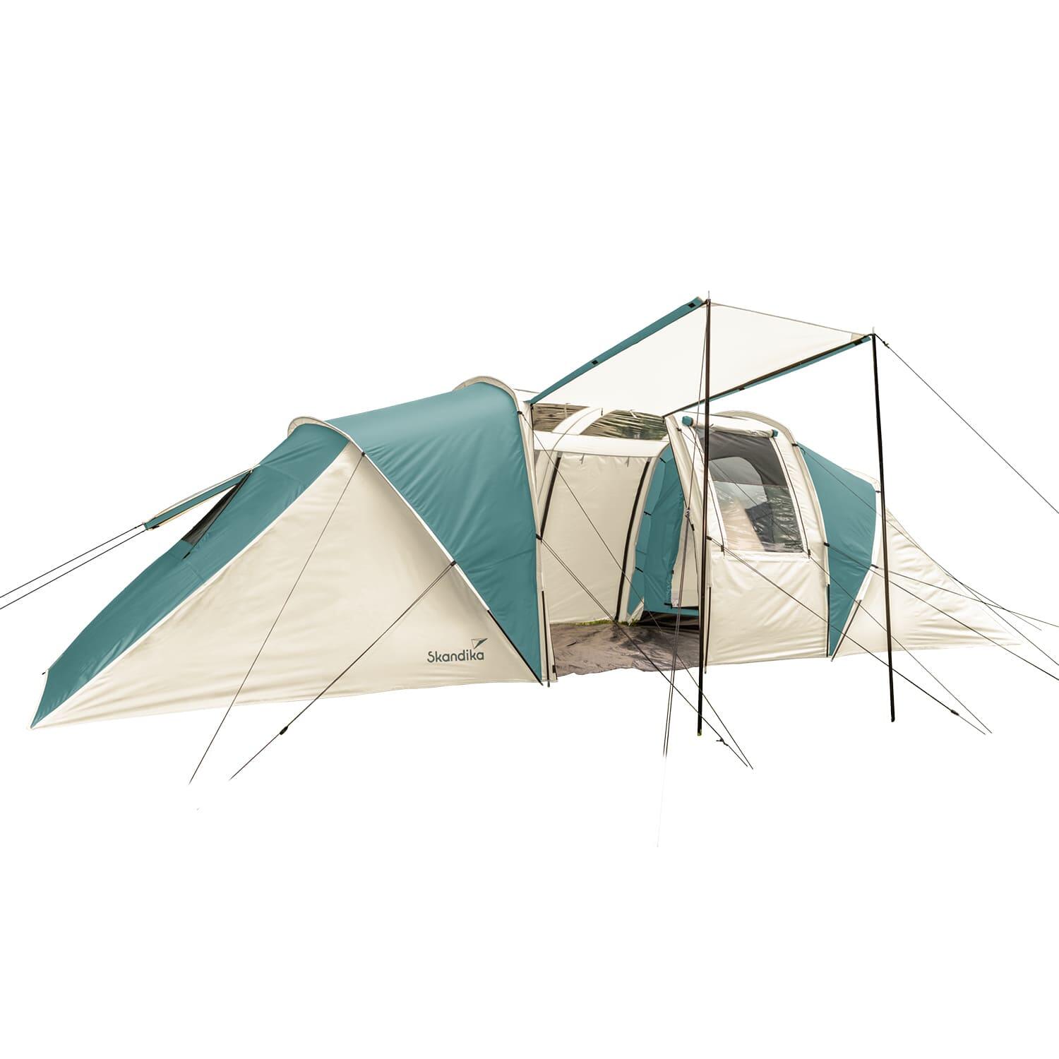 Tenda de campismo familiar cúpula Kalmar - para 6 pessoas - claraboia