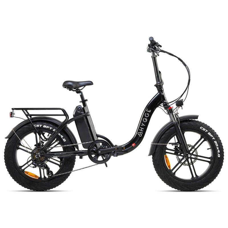 Vester Step 2025 - Vélo électrique pliable à gros pneus 48V 14Ah - Noir Onyx