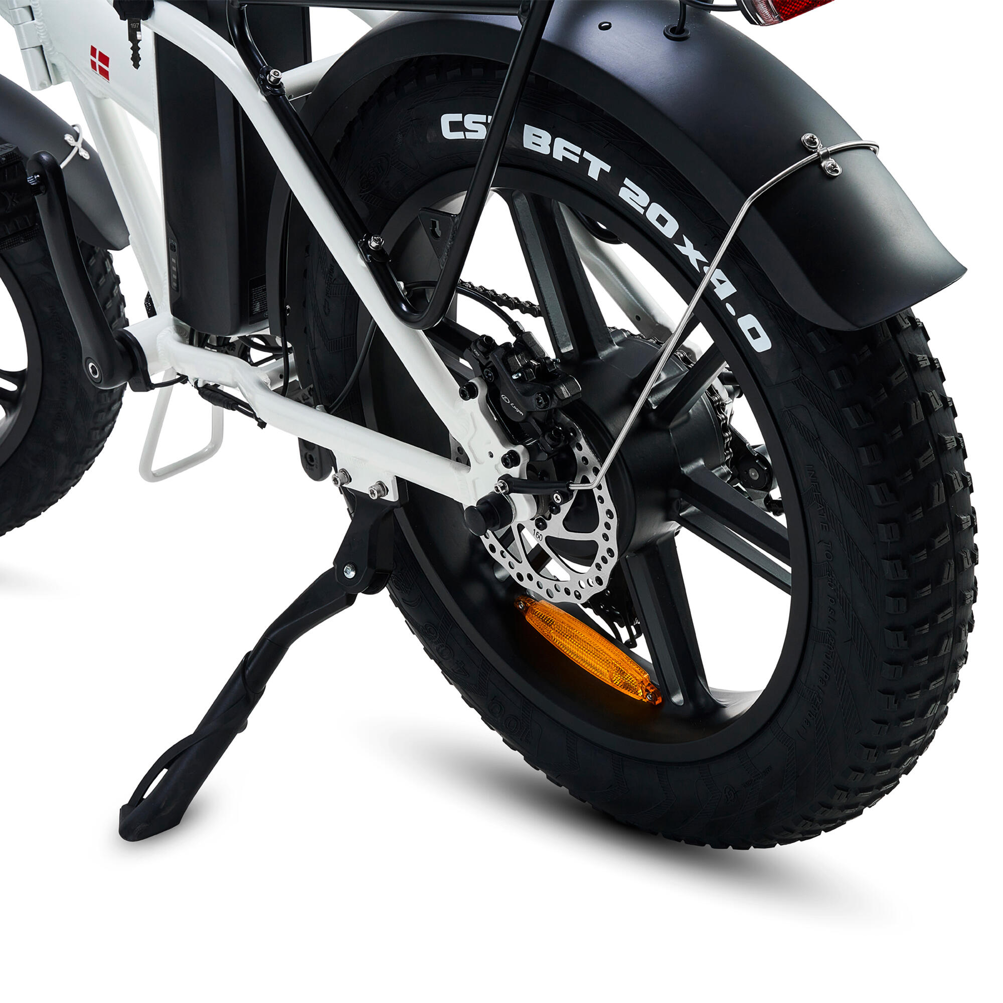 Hygge Vester 2024 Electric Folding Bike 20 inch Wheel E-Bike | Heron White 6/8