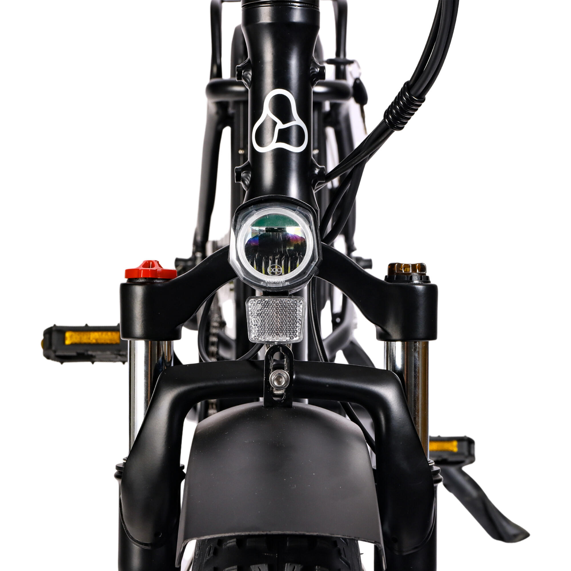 Hygge Vester Step 2024 Electric Folding Bike 20 inch Wheel E-Bike | Onyx Black 3/8