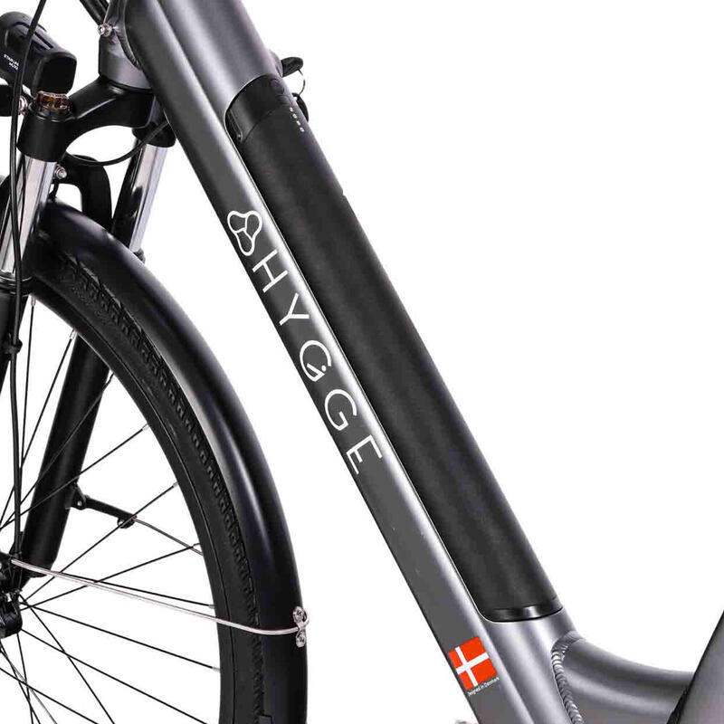 Bicicleta eléctrica Hygge Aarhus Step 2024 con motor de alto rendimiento de 250W