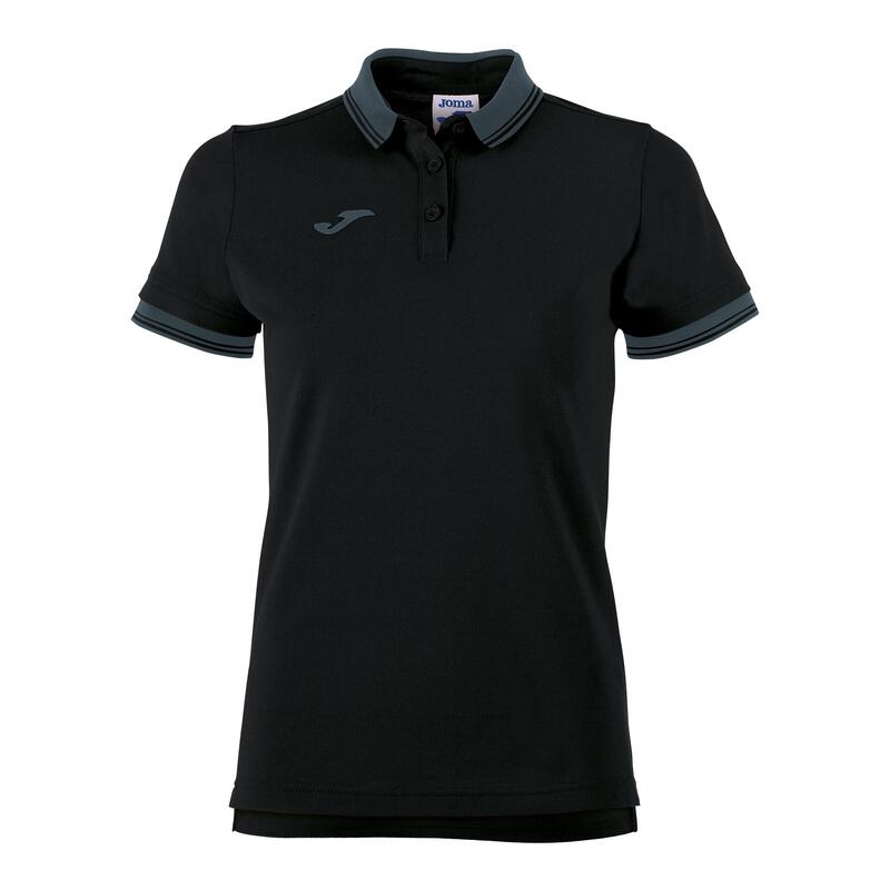 Polo Manga Corta Mujer Joma Bali II Negro