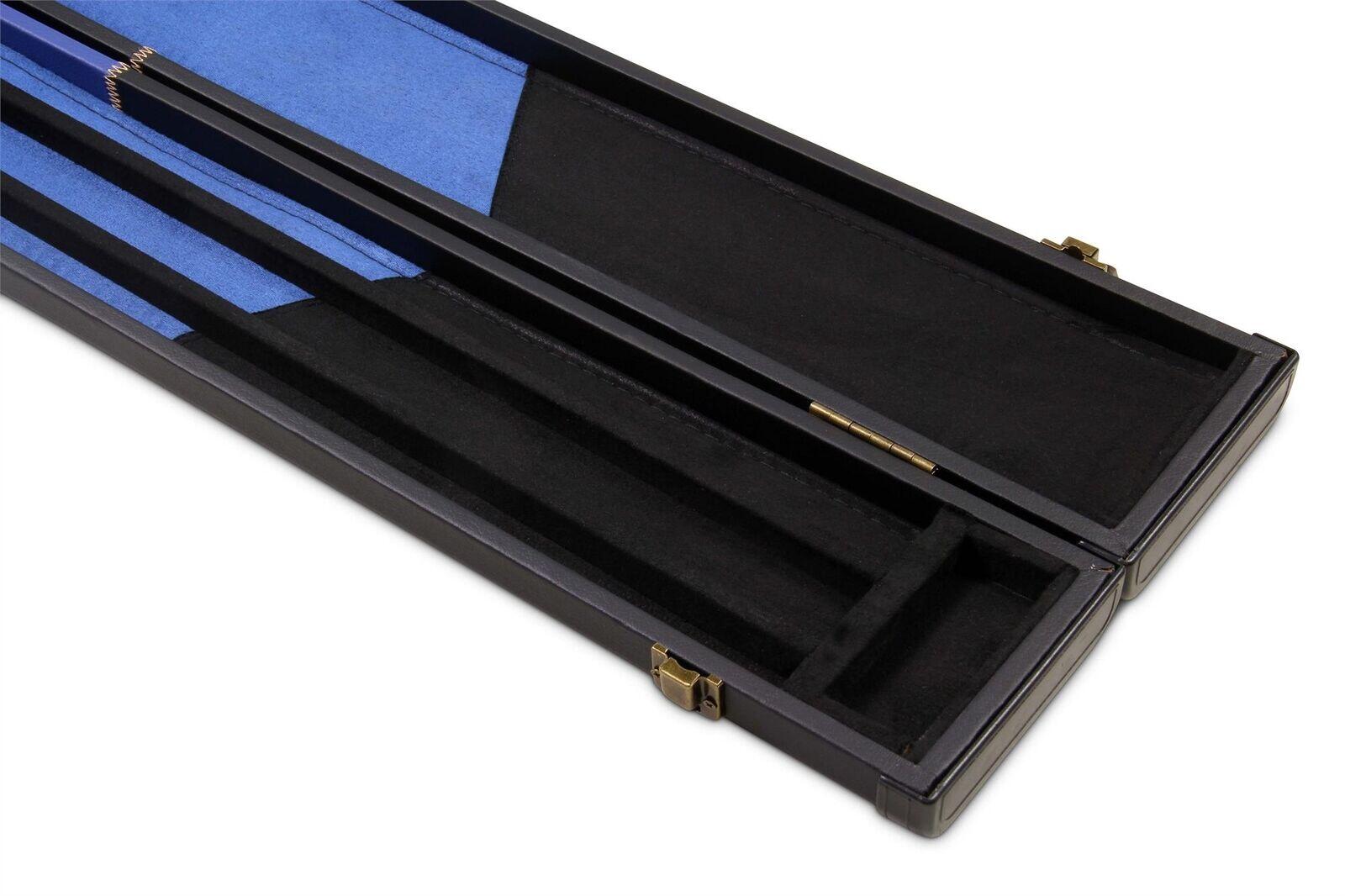Deluxe 1 Piece WIDE BLUE CHEQUERED Snooker Pool Cue Case - Holds 3 Cues 4/7