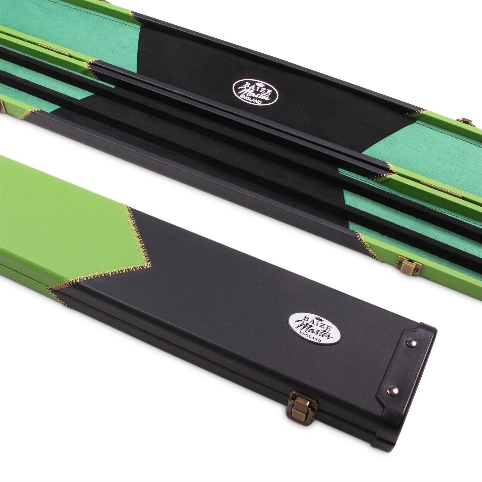 FUNKY CHALK Baize Master 1 Piece WIDE GREEN ARROW Snooker Pool Cue Case - Holds 3 Cues