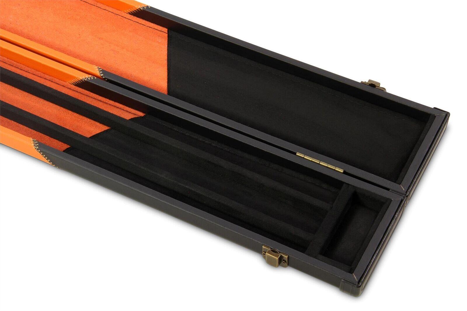 Baize Master 1 Piece WIDE ORANGE ARROW Snooker Pool Cue Case - Holds 3 Cues 7/7